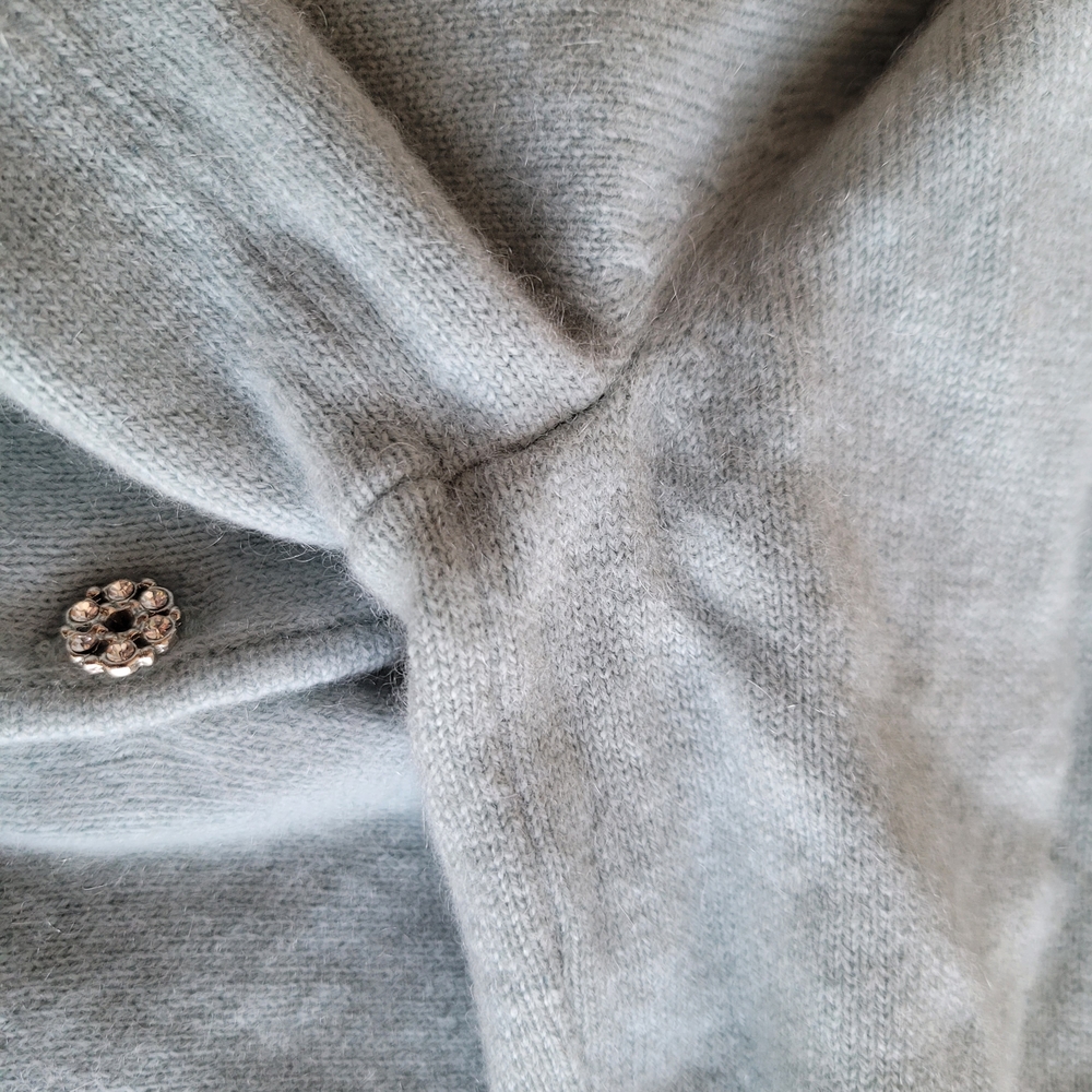 Sigrid Olsen Light Blue Cashmere And Silk Cardigan XS - Picture 8 of 15